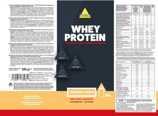 Produktbild INKOSPOR Whey Protein Cookies & Cream, 600 g